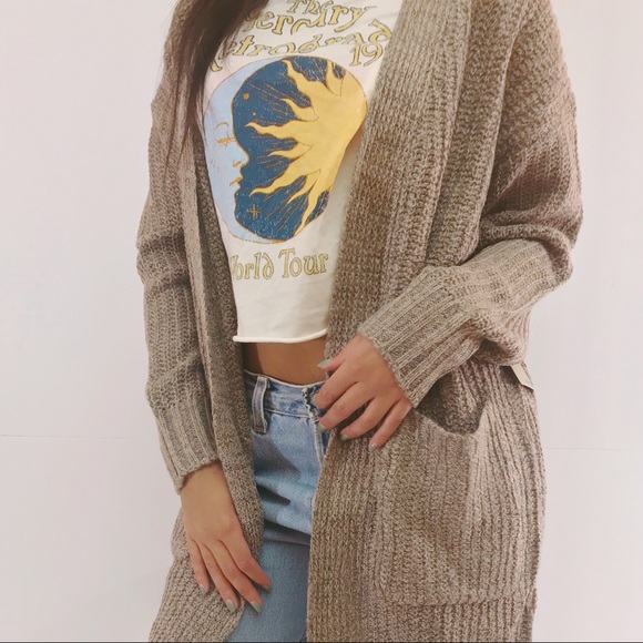 DevotedThreads Sweaters - Oversized Oatmeal Cardigan